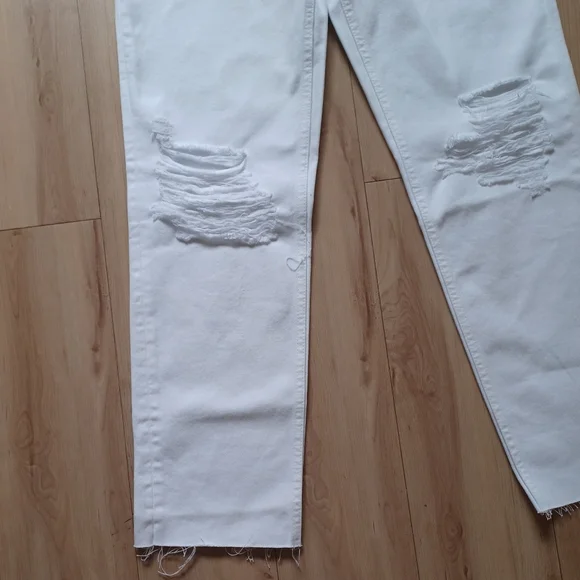 Rails Atwater Slouchy Straight Jeans White Blanche 25W NWT High Rise Boho - Picture 7 of 15